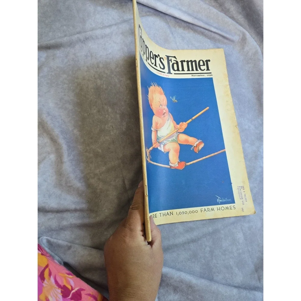 1936 Capper's Farmer Magazine Nov Vol 47 No 11 Clive Vevers Baby Cover